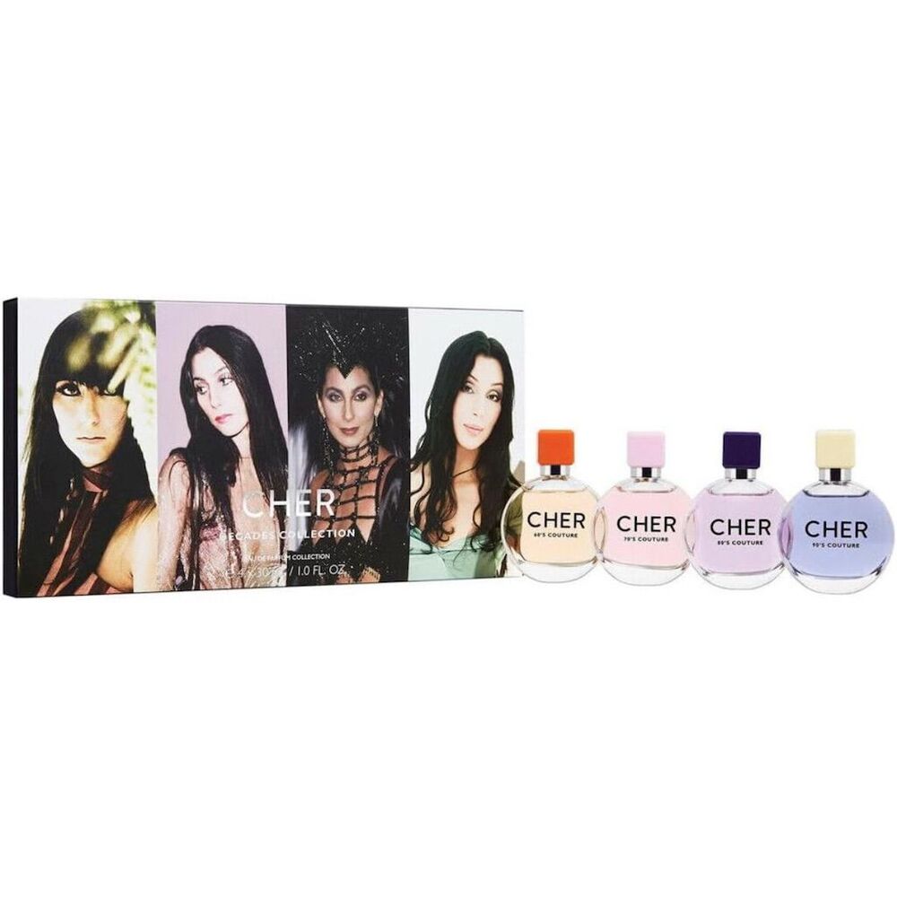 Cher Decades Collection 4 Piece Fragrance Set Eau De Parfum 1oz